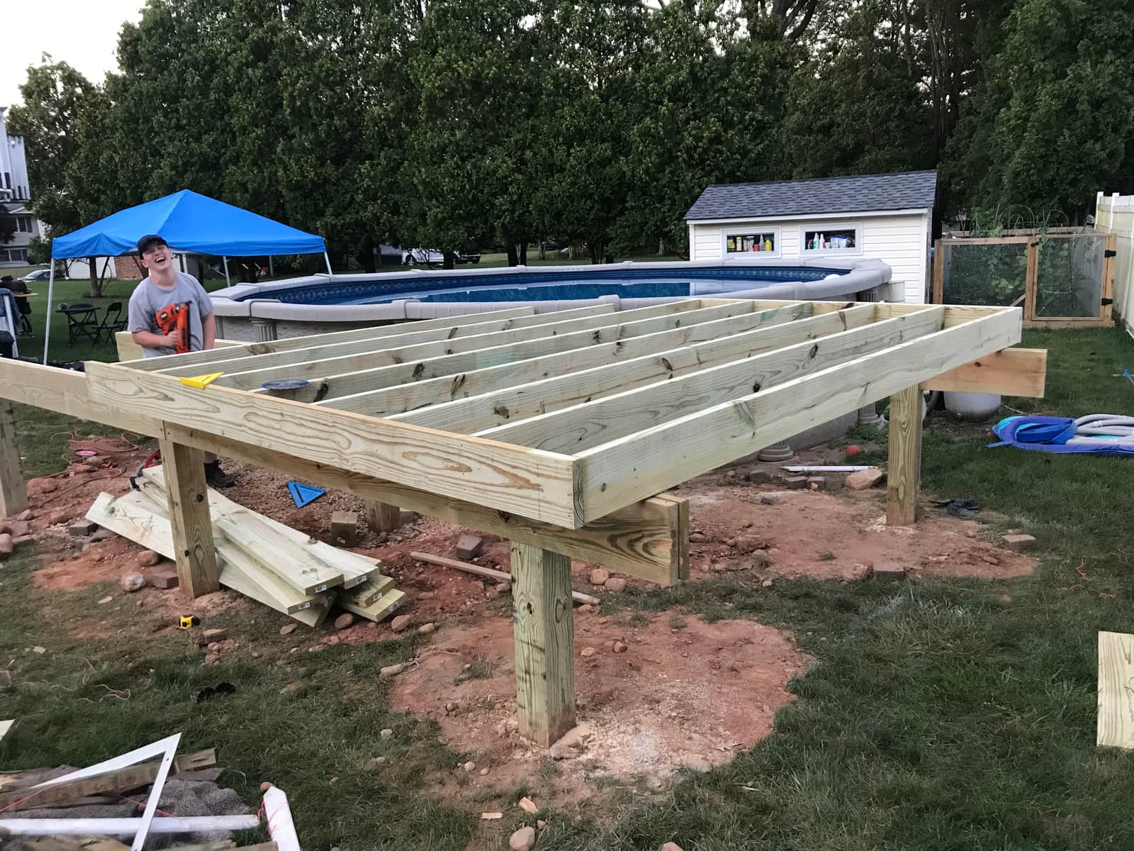 NY Pool Deck — During
